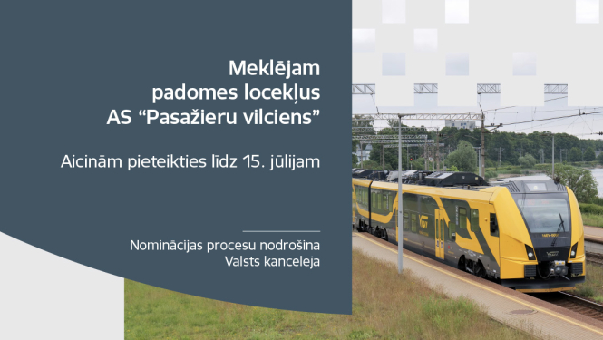 Izsludināts konkurss uz trim amatiem “Pasažieru vilciens” padomē