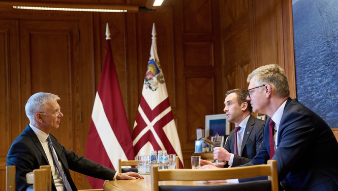 Tikšanās ar Rīgas mēru Mārtiņu Staķi un Rīgas vicemēru Vilni Ķirsi