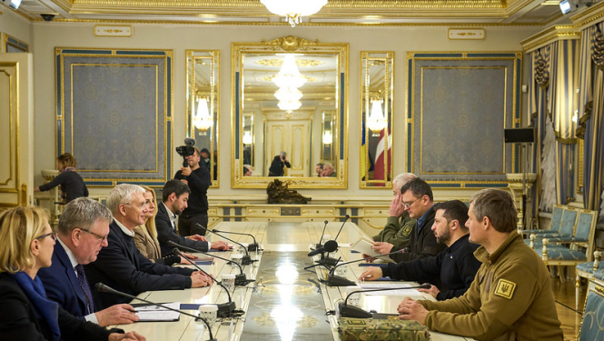 Kariņš Ukrainā tiekas ar Zelenski