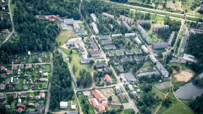 Latvijas dabas ainava no putna lidojuma