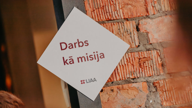 Uzraksts "Darbs kā misija"