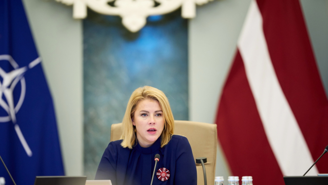 Ministru prezidente Evika Siliņa vada Ministru kabineta sēdi