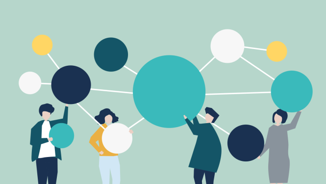 Grafisks savstarpēji saistītu elementu atveidojums