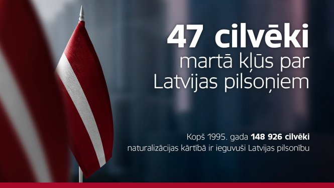 47 cilvēki martā kļūst par Latvijas pilsoņiem