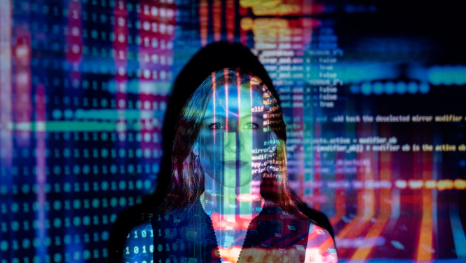 Sieviete un datu projekcija