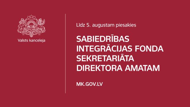 Sabiedrības integrācijas fonda sekritariāta direktora amata konkurss
