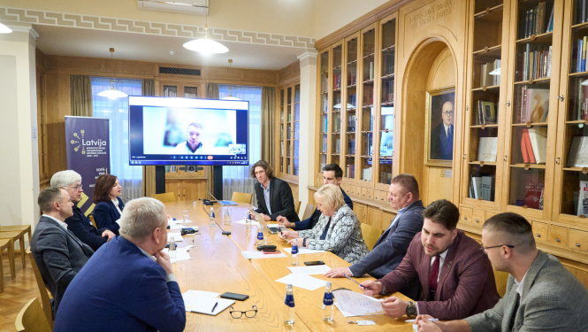 Sporta nozares pārstāvju tikšanās Ministru kabineta bibliotēkā