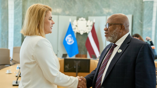 Tikšanās ar ANO Ģenerālās Asamblejas 78. sesijas prezidentu Denisu Fransisu