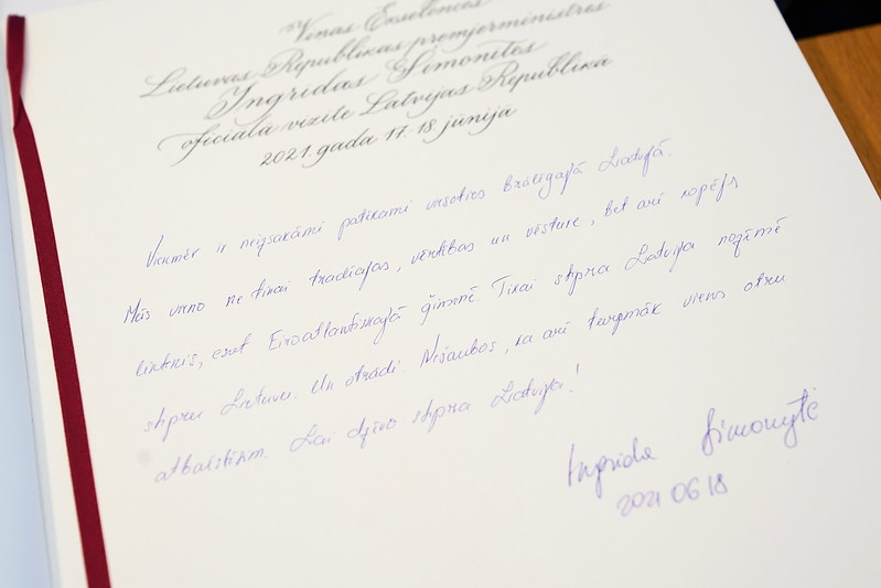 Guest book of the Cabinet of Ministers. 