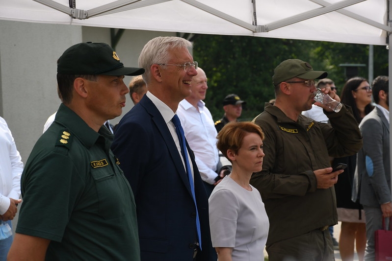 Ministru prezidents Krišjānis Kariņš, Iekšlietu ministre Marija Golubeva apmeklē Austrumu robežu