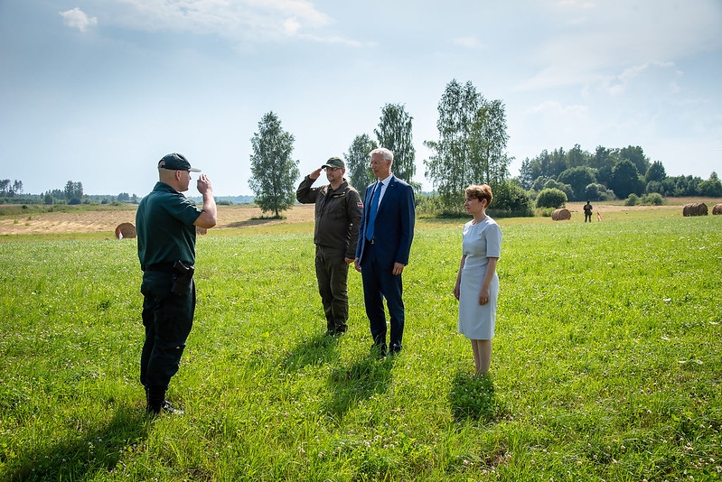 Ministru prezidents Krišjānis Kariņš, Iekšlietu ministre Marija Golubeva apmeklē Austrumu robežu