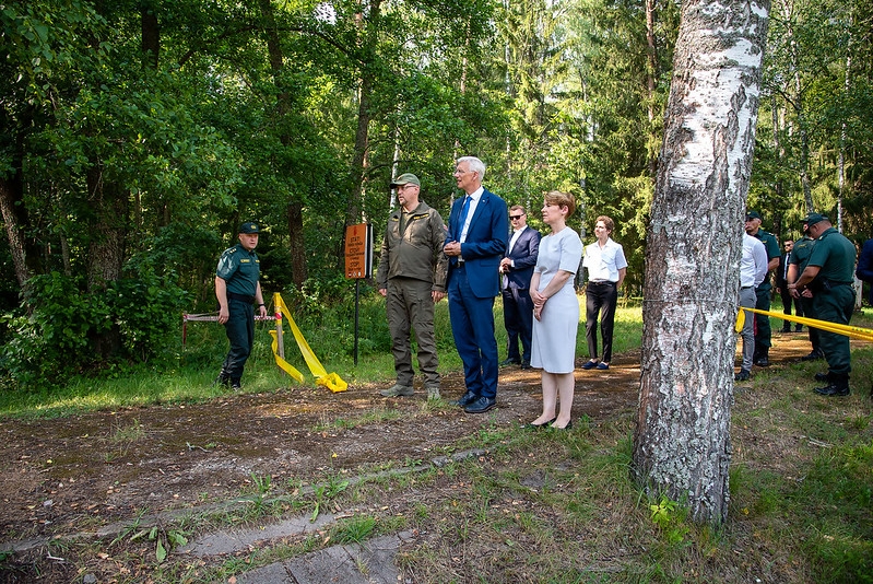 Ministru prezidents Krišjānis Kariņš, Iekšlietu ministre Marija Golubeva apmeklē Austrumu robežu