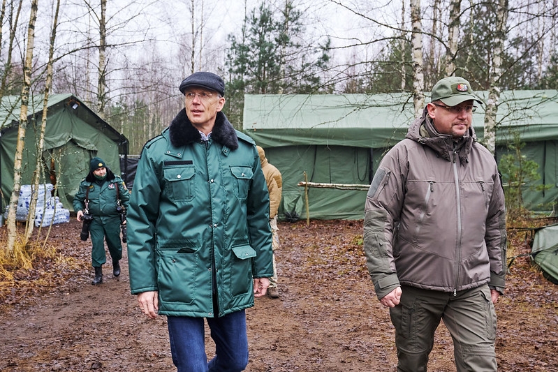 Ministru prezidents Krišjānis Kariņš apmeklē Latvijas- Baltkrievijas robežu