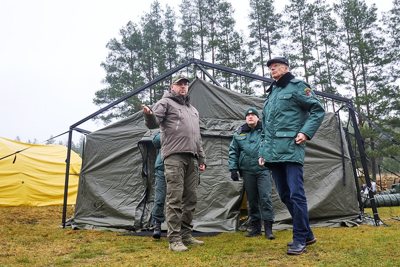 Ministru prezidents Krišjānis Kariņš apmeklē Latvijas- Baltkrievijas robežu