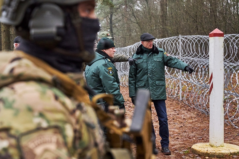 Ministru prezidents Krišjānis Kariņš apmeklē Latvijas- Baltkrievijas robežu