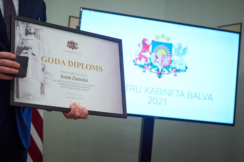 Intas Ziemeles goda diploms un Ministru kabineta balva