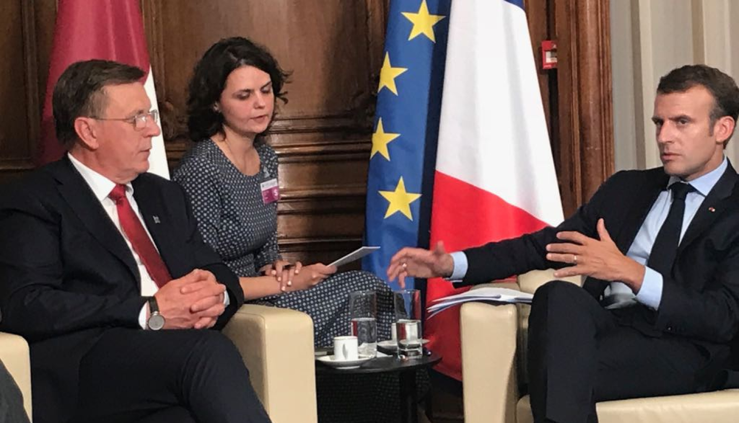 M. Kučinskis ar Francijas prezidentu apspriež abu valstu sadarbību un situāciju Eiropā