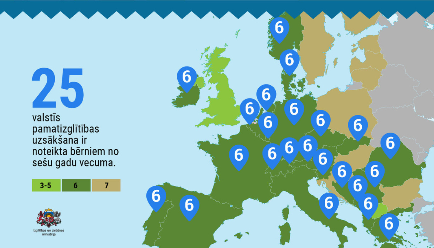 Pamatizglītības uzsākšana no 6 vai 7 gadu vecuma būs vecāku izvēle