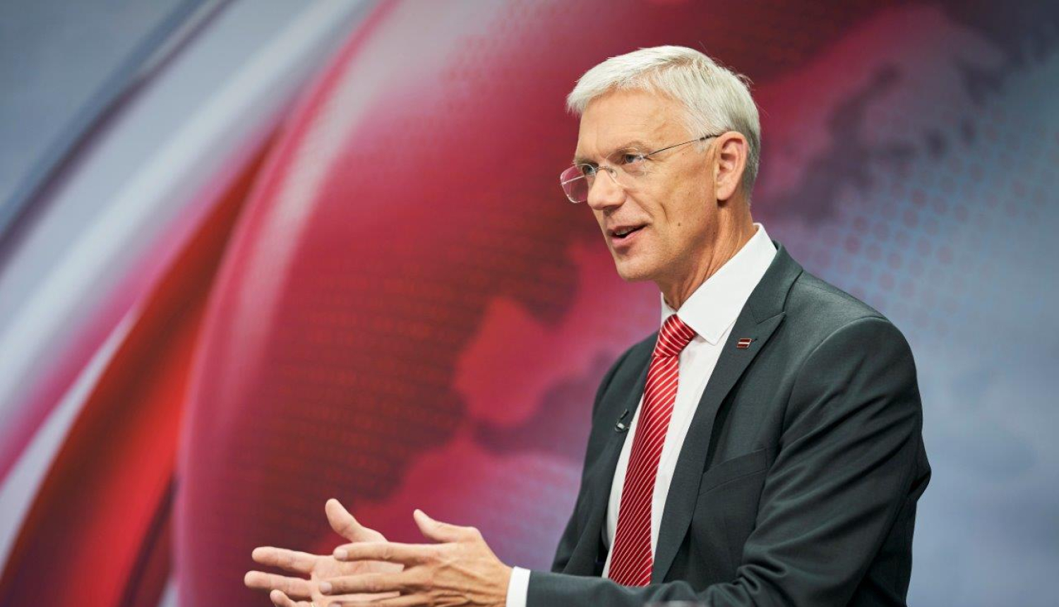 Krišjānis Kariņš LTV studijā