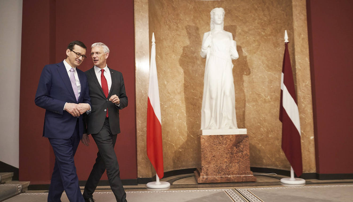 Ministru prezidents Krišjānis Kariņš tiekas ar Polijas premjeru Mateušu Moravecki