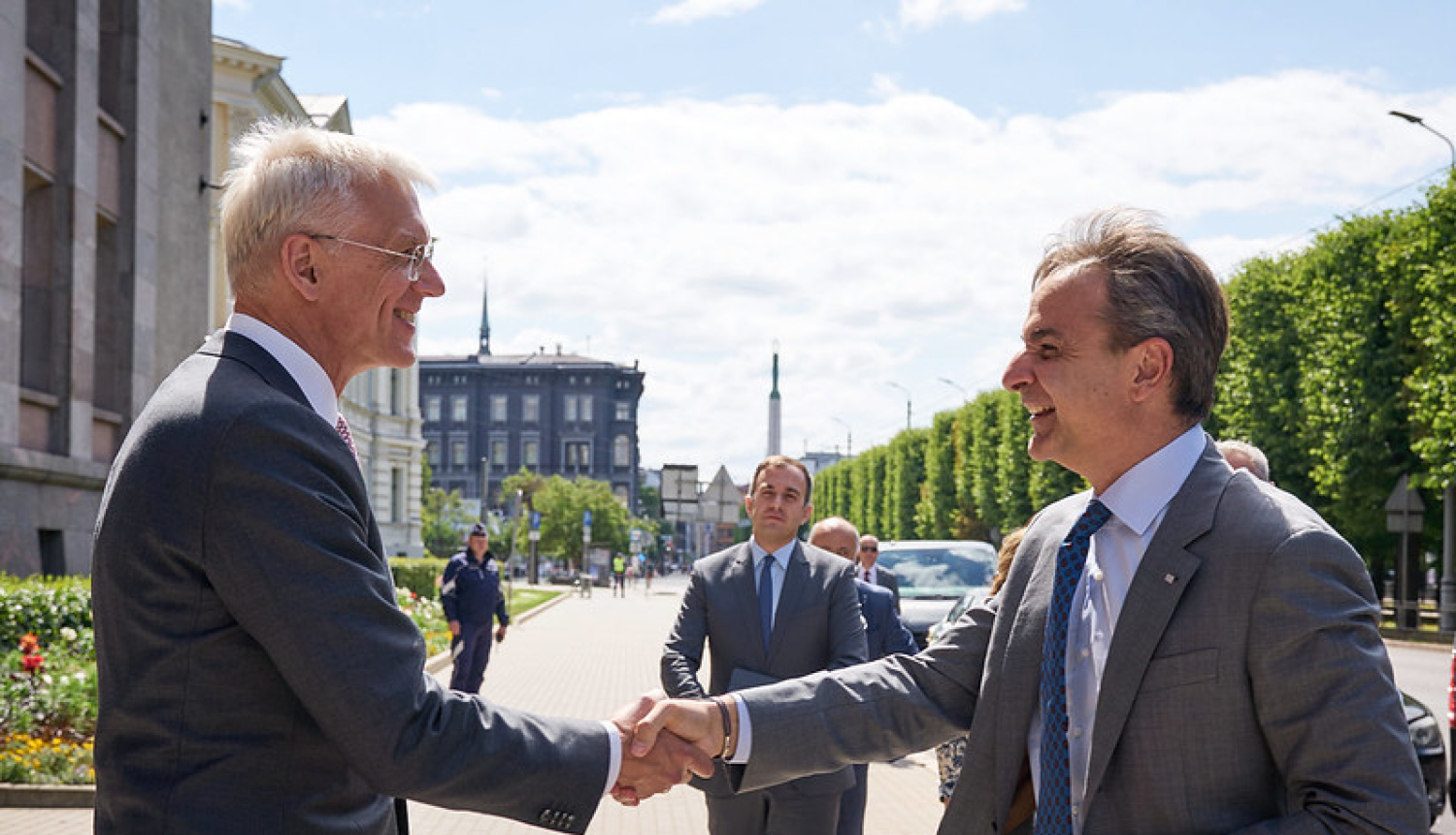 Kariņš un Micotakis