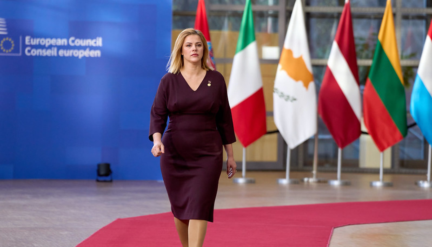 Ministru prezidente Evika Siliņa Eiropadomē