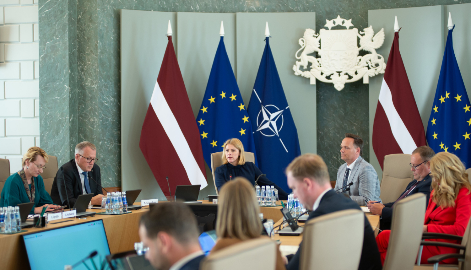 Ministru prezidente Evika Siliņa vada Ministru kabineta sēdi