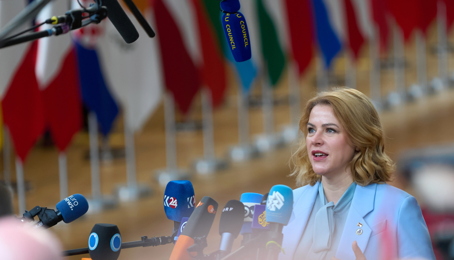 Ministru prezidente Evika Siliņa piedalās Eiropadomes sanāksmē Briselē