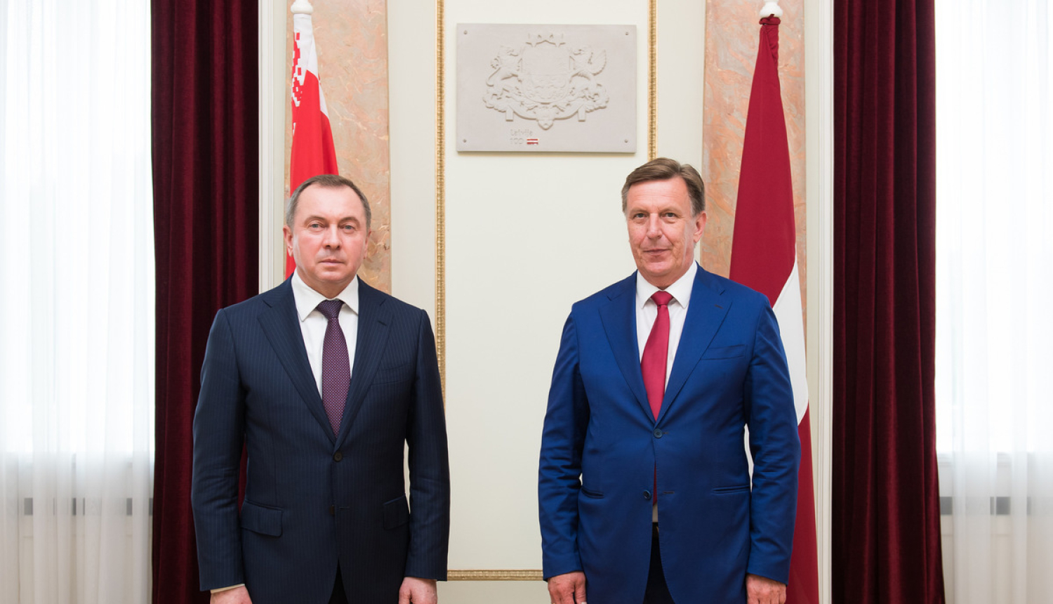Ministru prezidents tiekas ar Baltkrievijas ārlietu ministru
