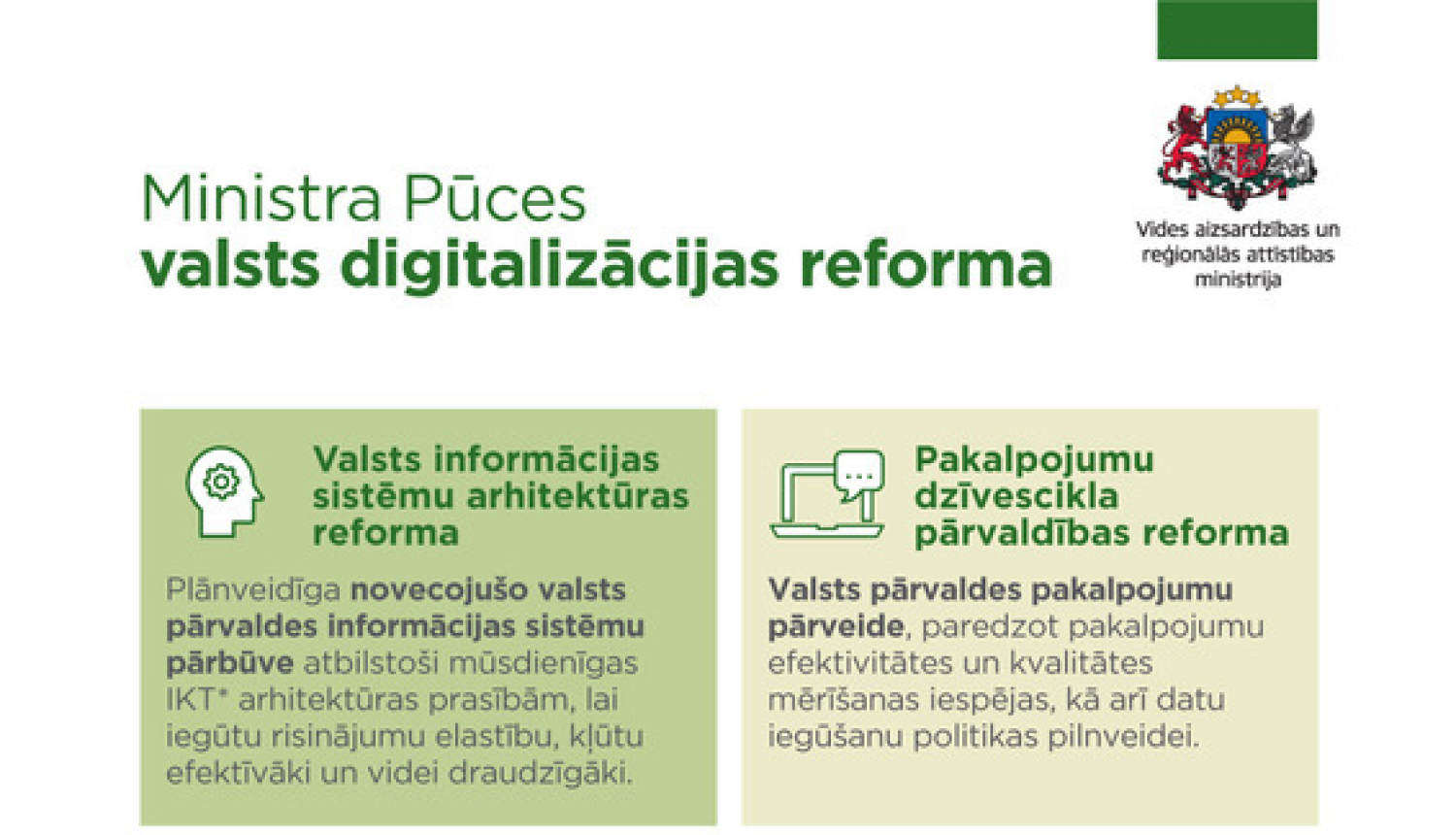 Ministrs Pūce piesaka valsts digitalizācijas reformu