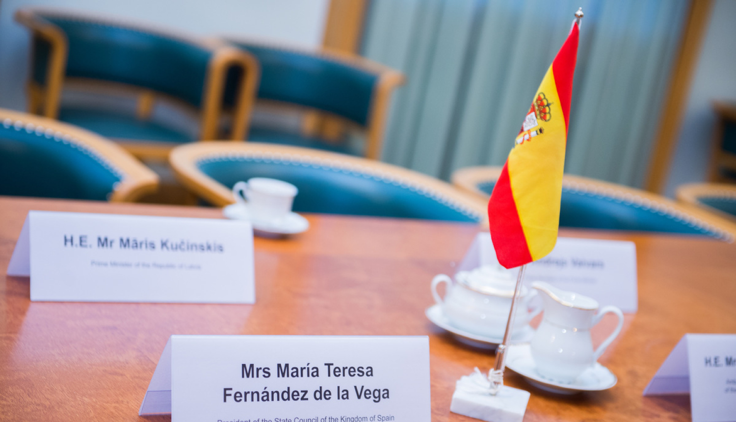 M. Kučinskis tiekas ar Spānijas Valsts padomes prezidenti