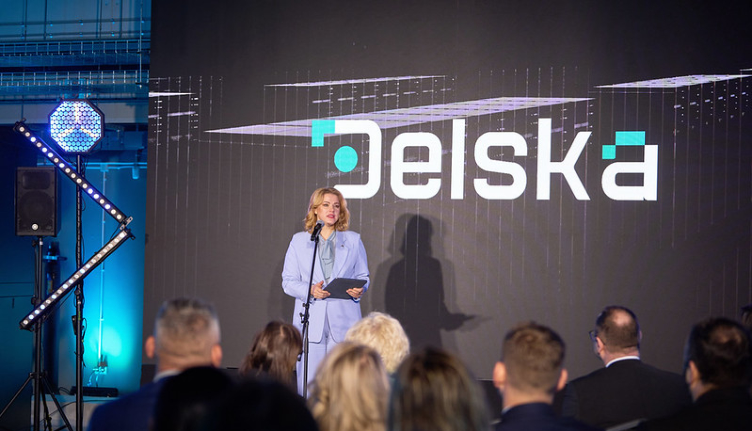 Ministru prezidente Evika Siliņa piedalās Saeimas Datu centra "Delska" atklāšana