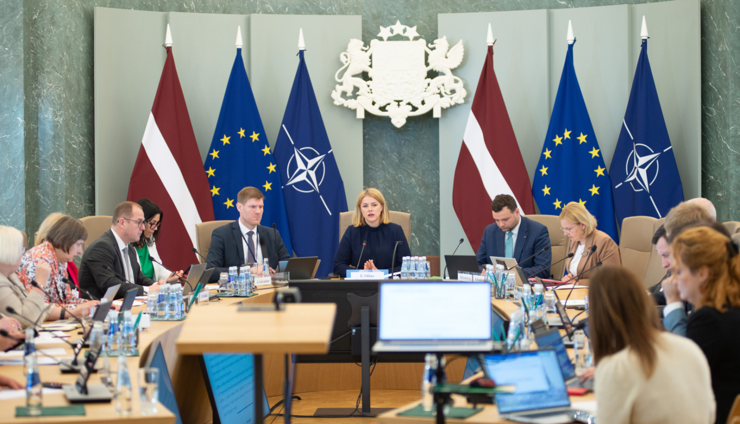 Ministru prezidente Evika Siliņa vada Demogrāfisko lietu padomes sēdi