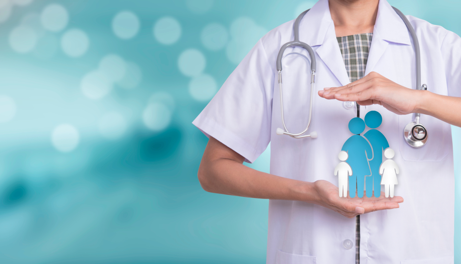 Ģimenes ārsta attēlojums bildē