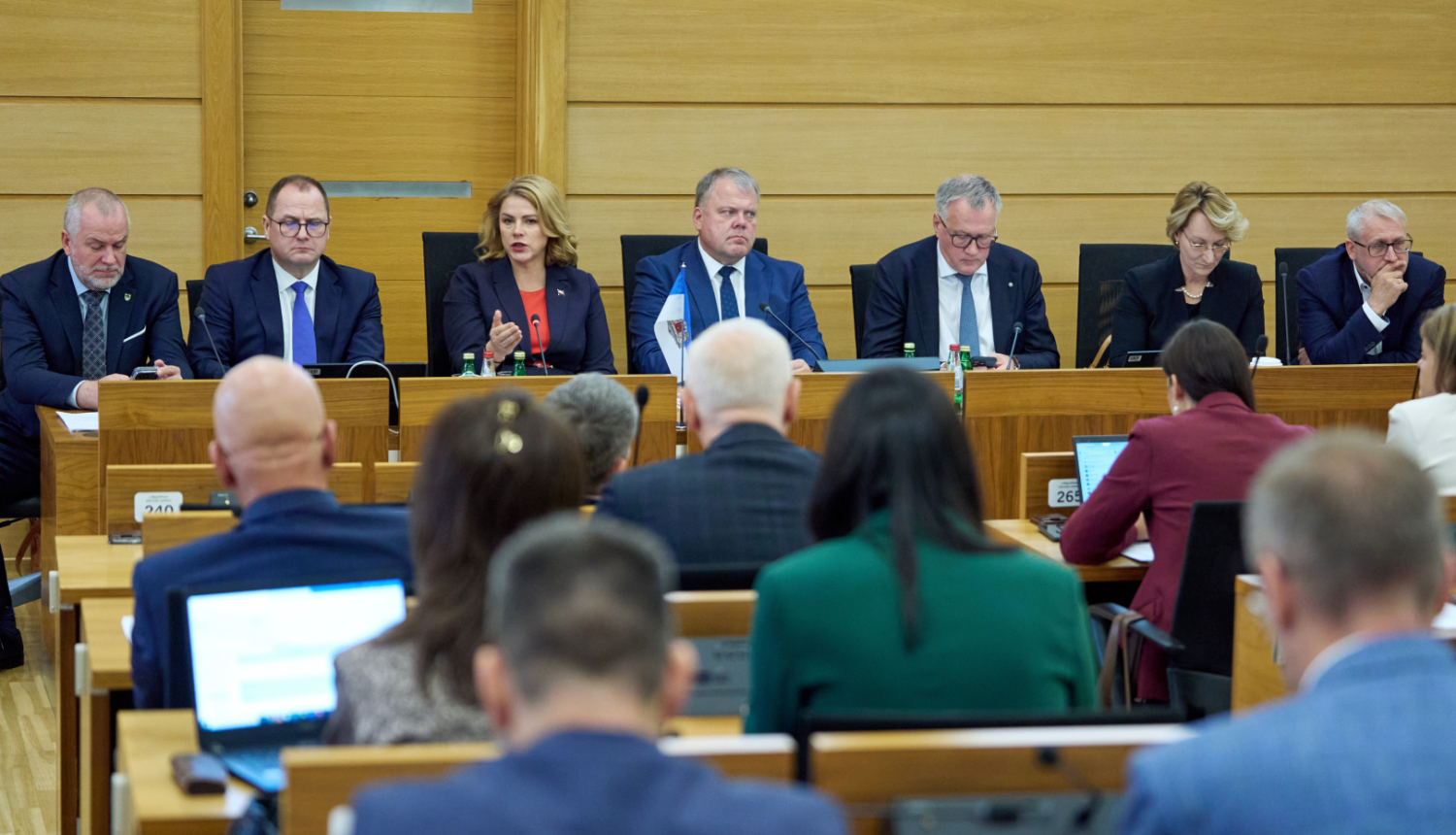 Ministru prezidente Evika Siliņa piedalās Latvijas Pašvaldību savienības Domes sēdē