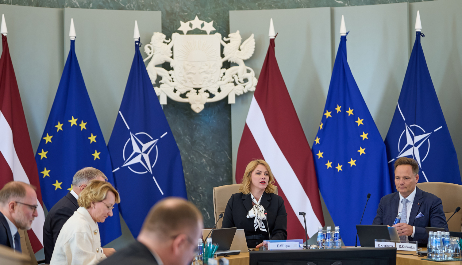 Ministru prezidente Evika Siliņa vada Ministru kabineta sēdi