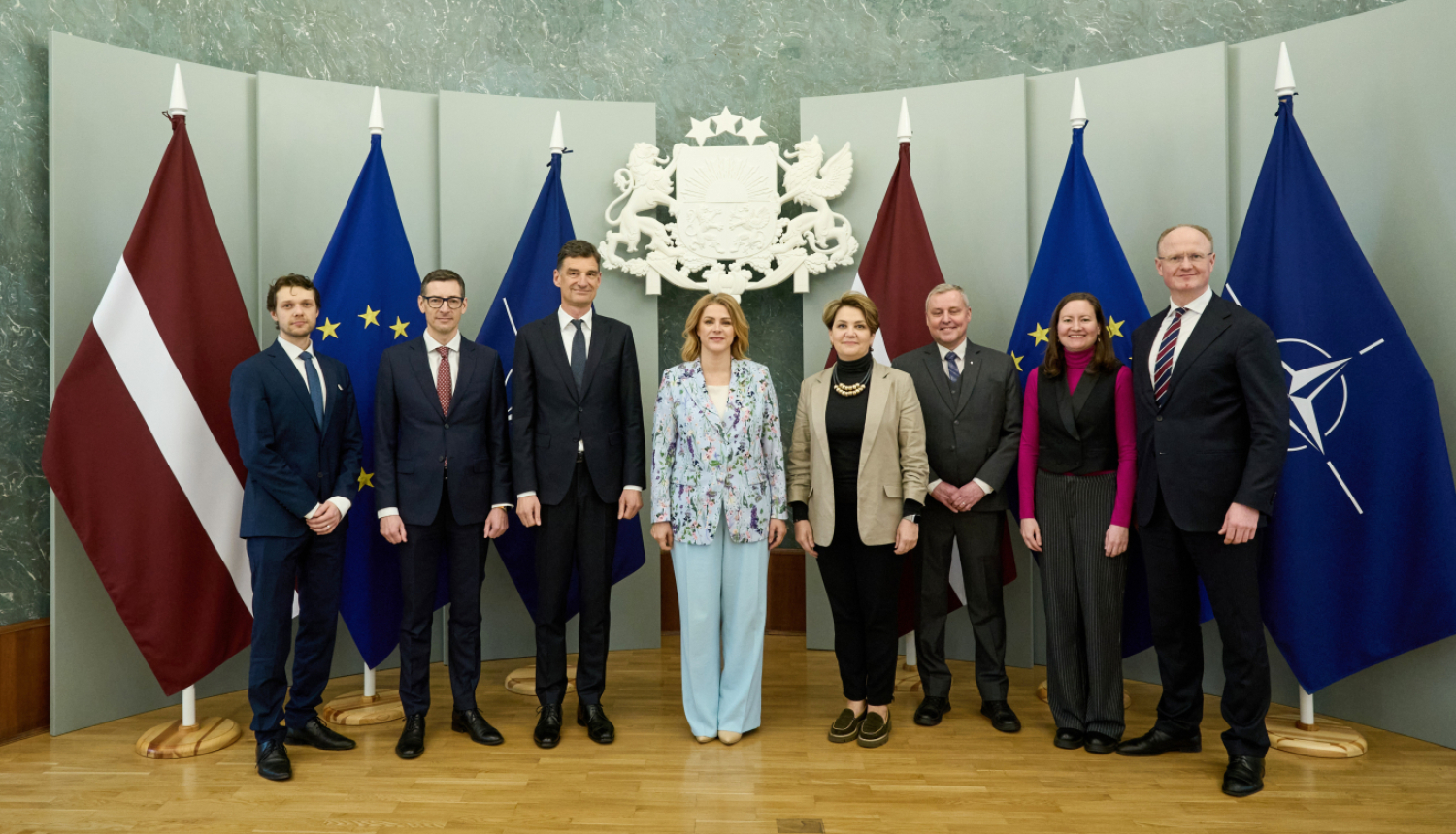 Ministru prezidente Evika Siliņa un Ārvalstu investoru padomes Latvijā (FICIL) valde