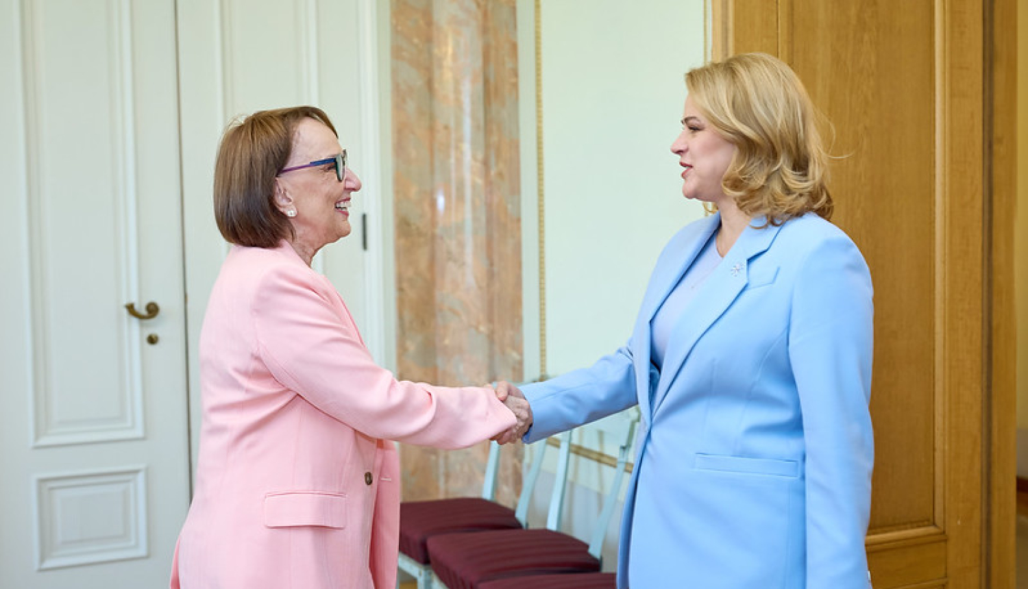 Ministru prezidente Evika Siliņa tikās ar Apvienoto Nāciju Organizācijas (ANO) ģenerālsekretāra amata kandidāti Rebeku Grīnspanu