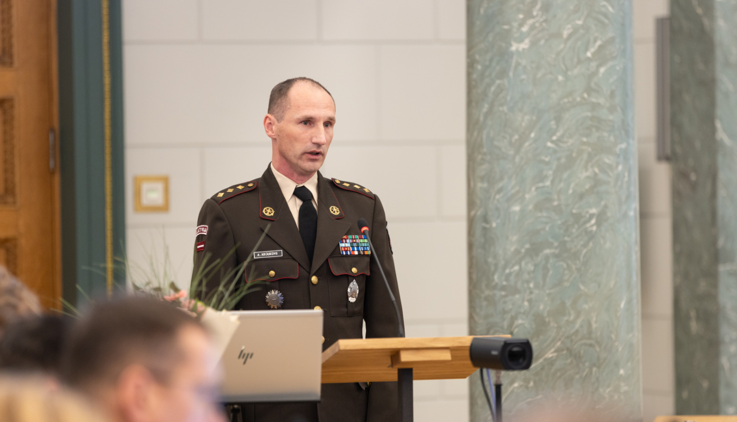 Zemessardzes komandieris Aivars Krjukovs