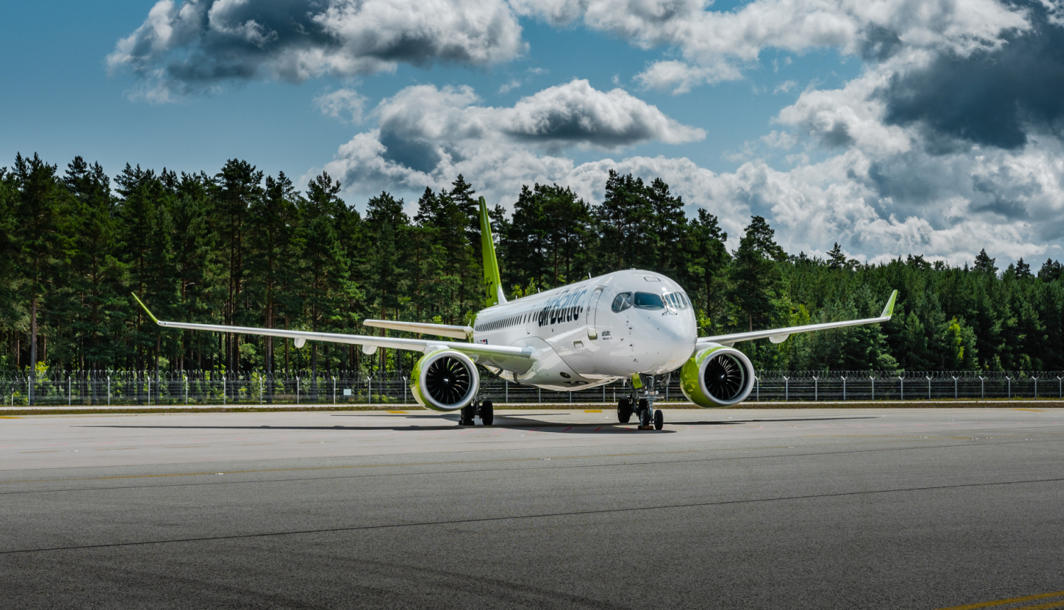 airBaltic publicitātes foto
