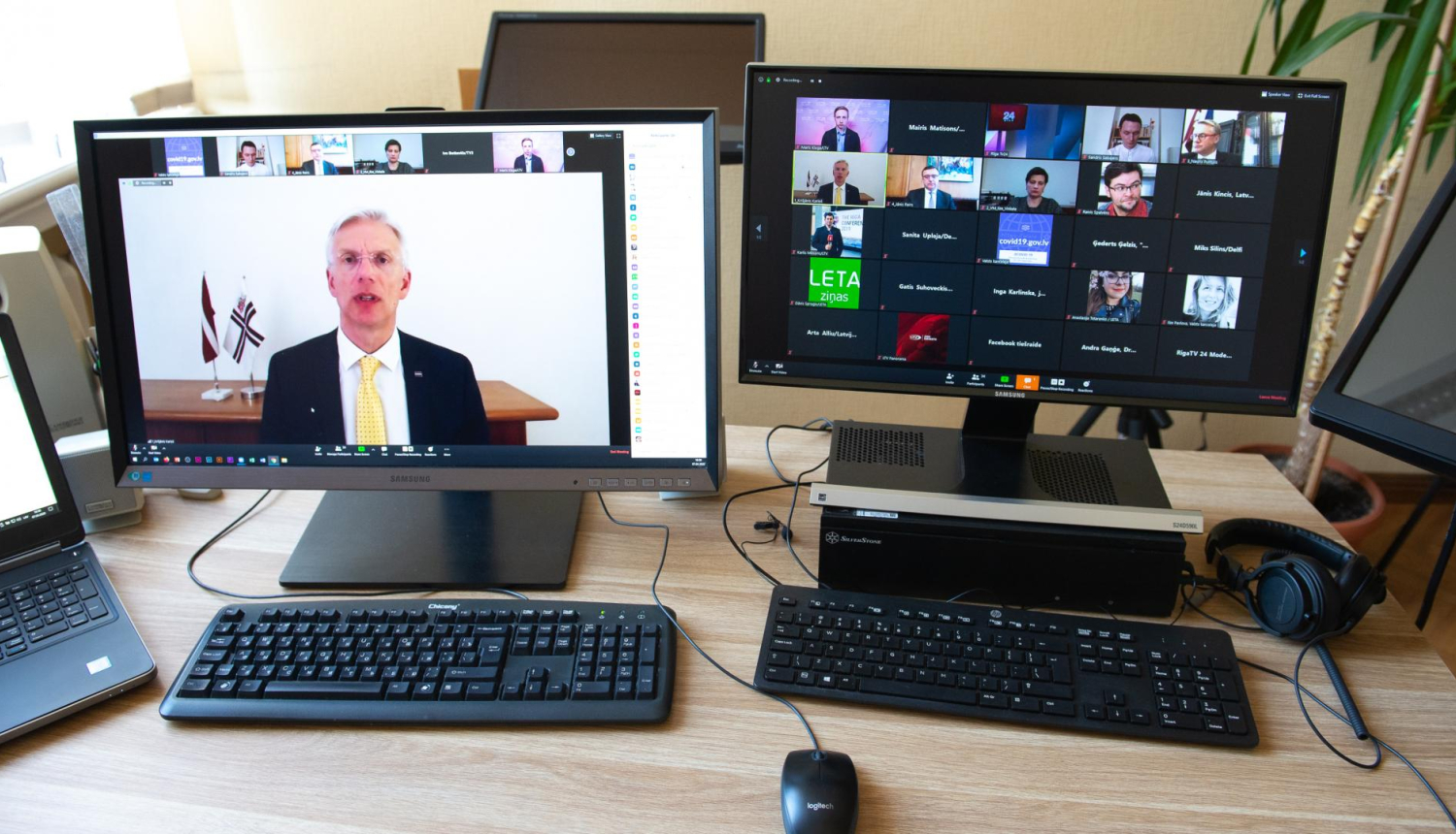 Preses konference online ar ministru prezidentu Krišjāni Kariņu