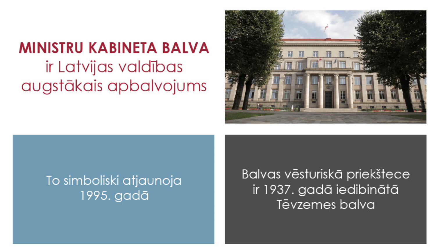 Ministru kabineta balvai virza 16 pretendentus