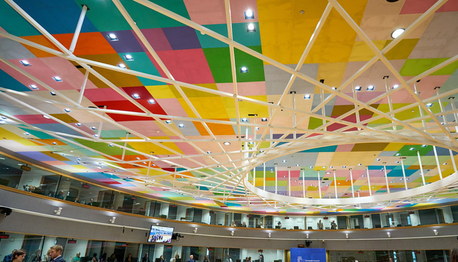 Telpa, kur notiek Eiropadome. 