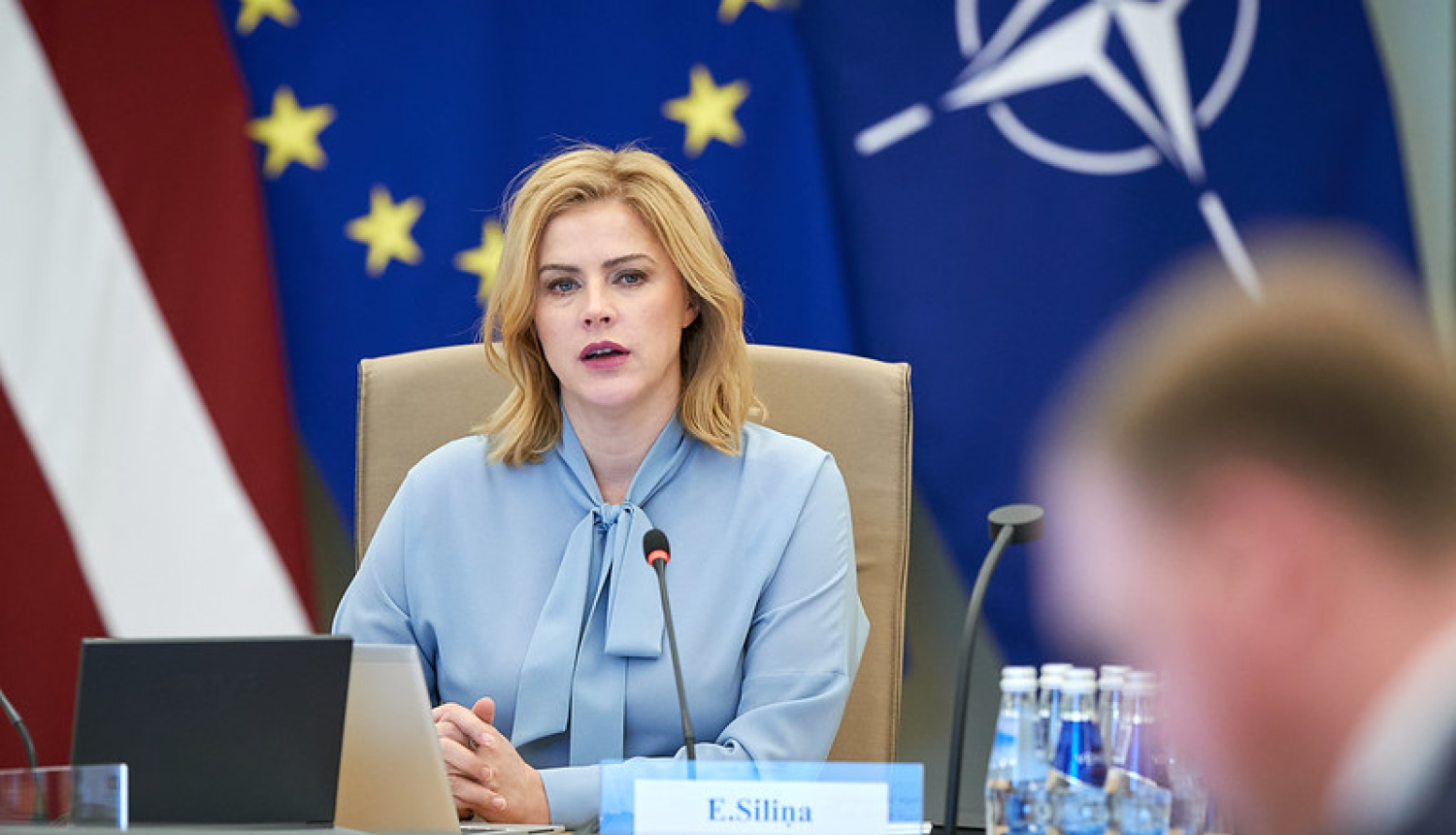 Ministru prezidente Evika Siliņa vada Ministru kabineta sēdi