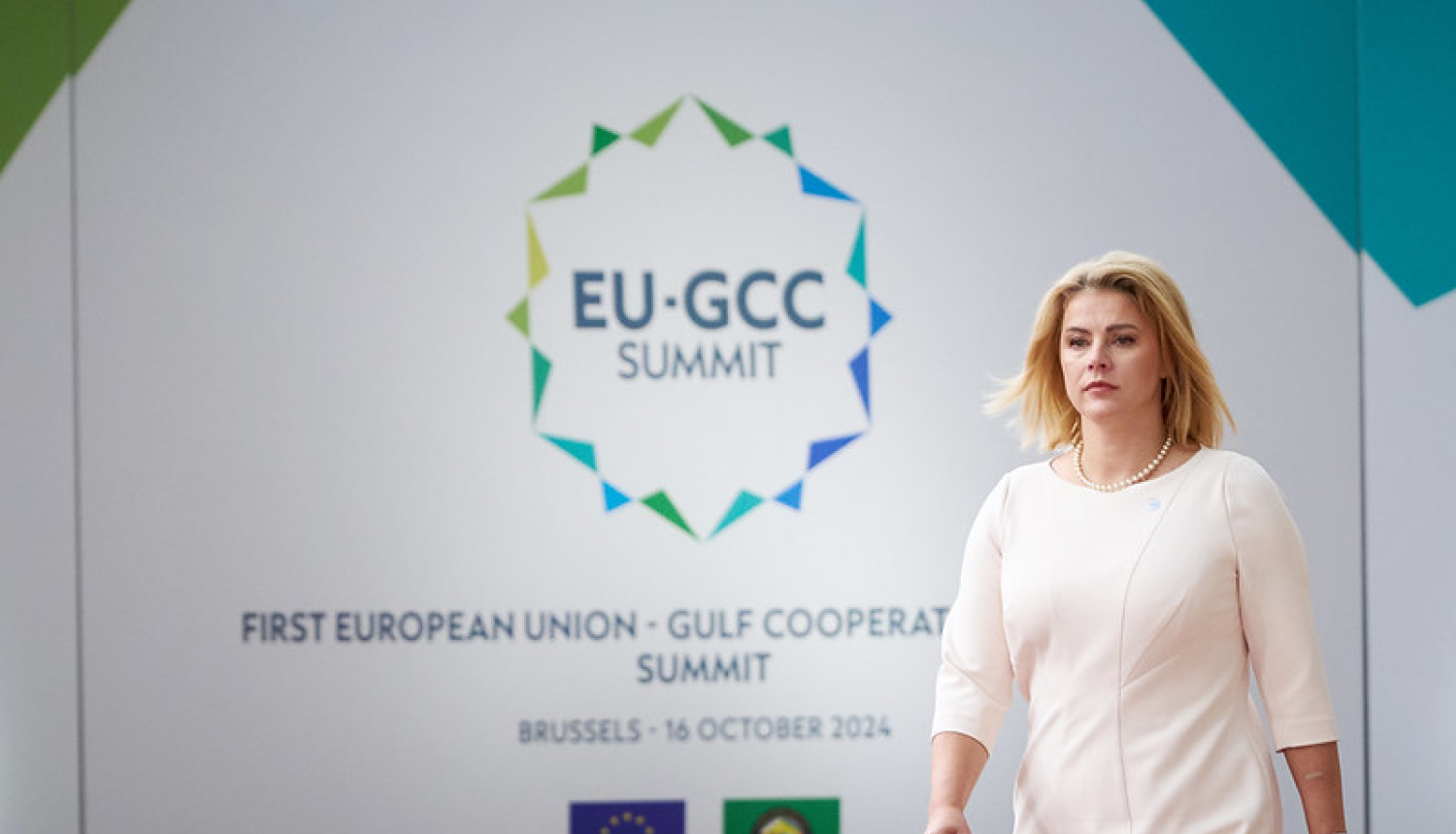 Ministru prezidente Evika Siliņa Eiropas Savienības un Līča valstu samitā