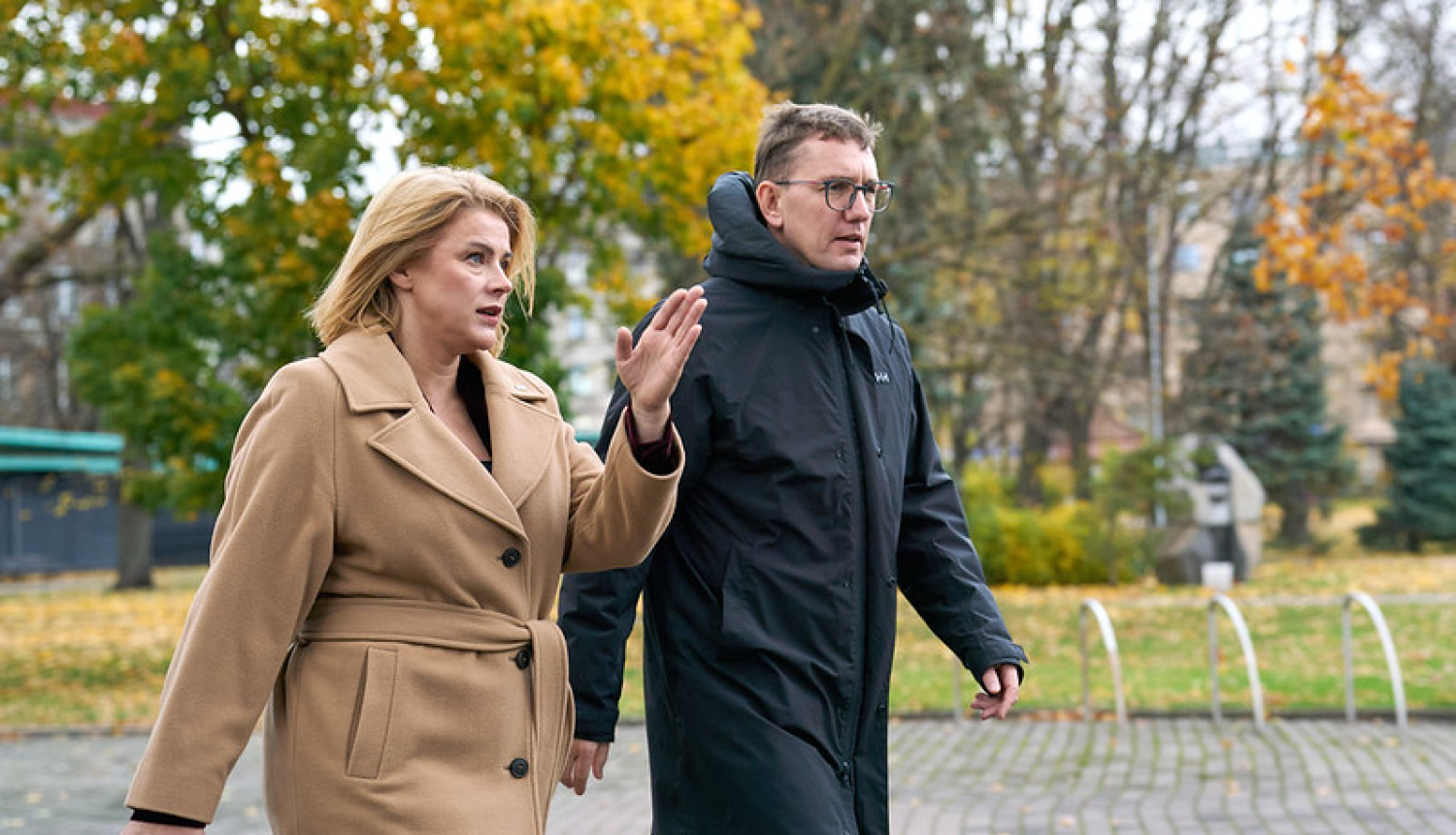 Evika Siliņa un Kristens Mihals