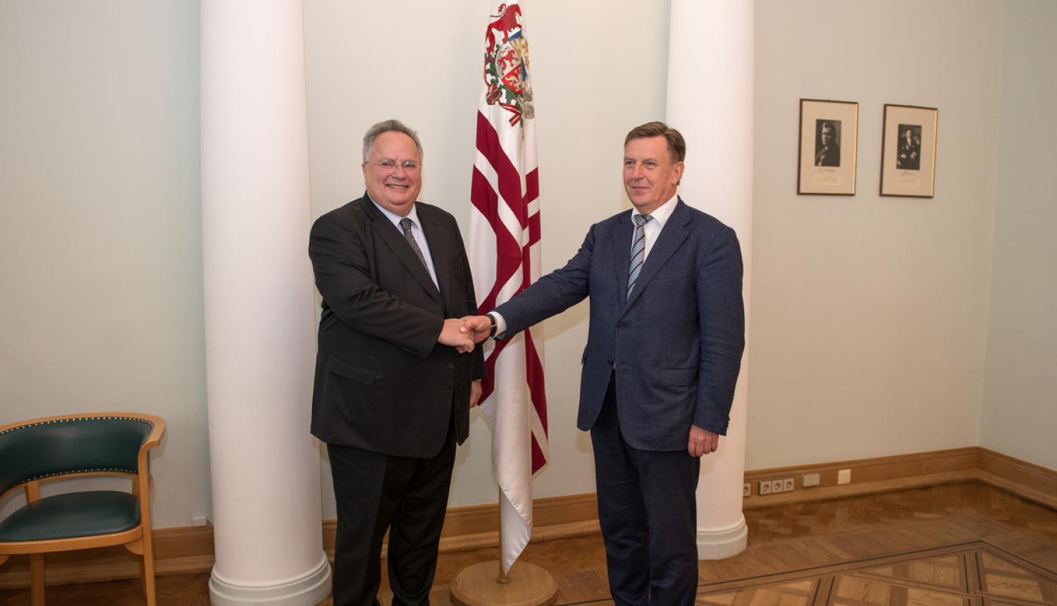 Ministru prezidents tiekas ar Grieķijas ārlietu ministru Nikolaju Kodzju