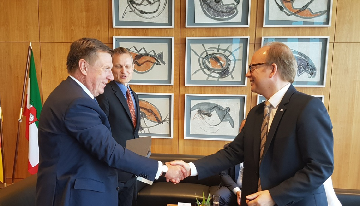 M. Kučinskis tiekas ar Ziemeļreinas-Vestfālenes Parlamenta prezidentu