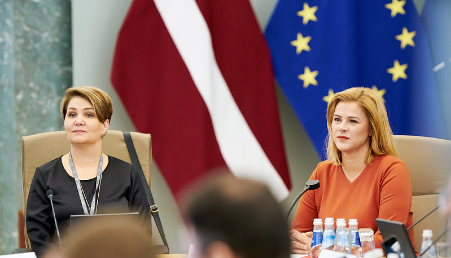 Ministru prezidente Evika Siliņa un FICIL valdes priekšsēdētāja Zlata Elksniņa-Zaščirinska