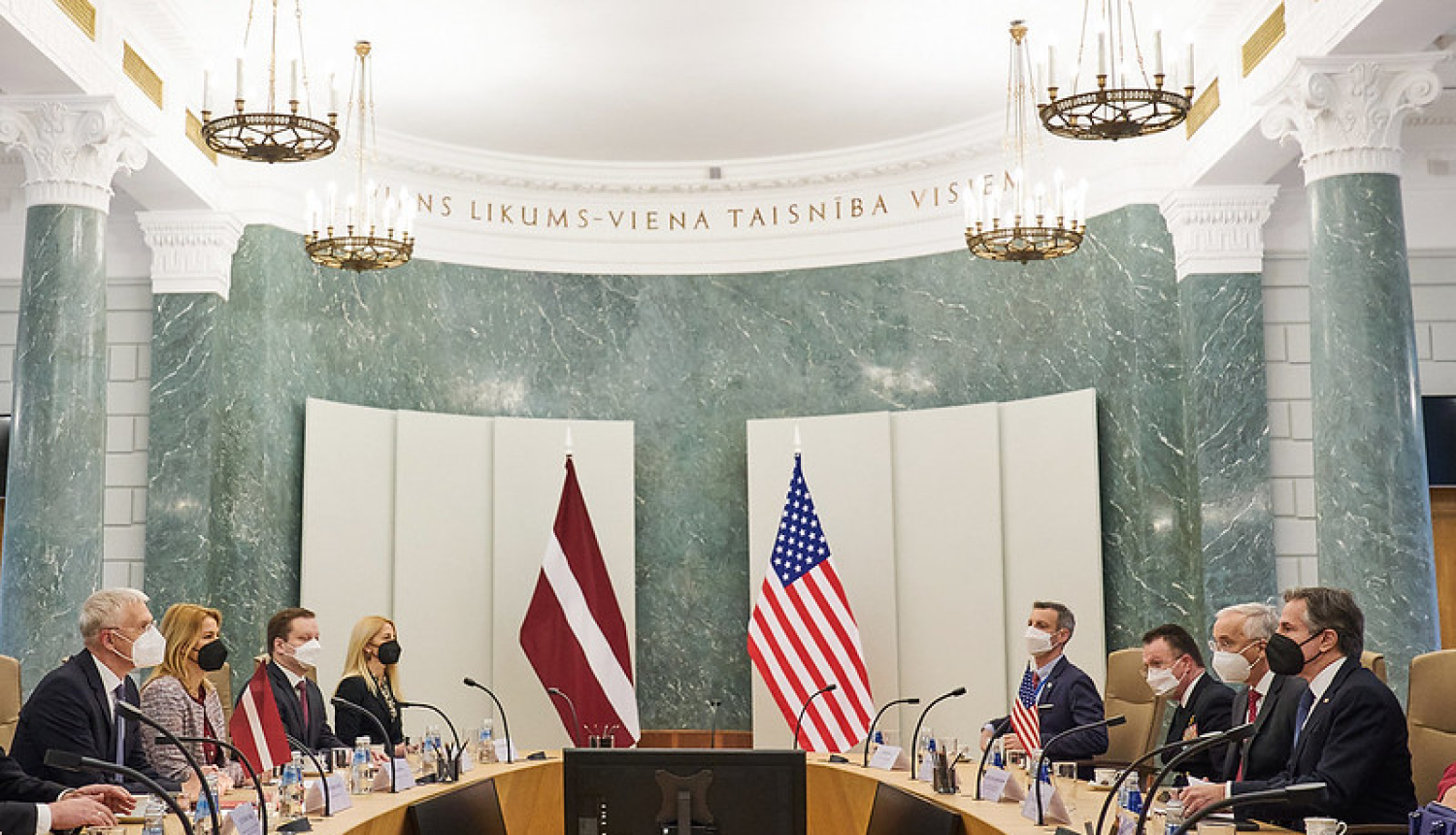 Ministru prezidents Krišjānis Kariņš tiekas ar ASV Valsts sekretāru Entoniju Blinkenu